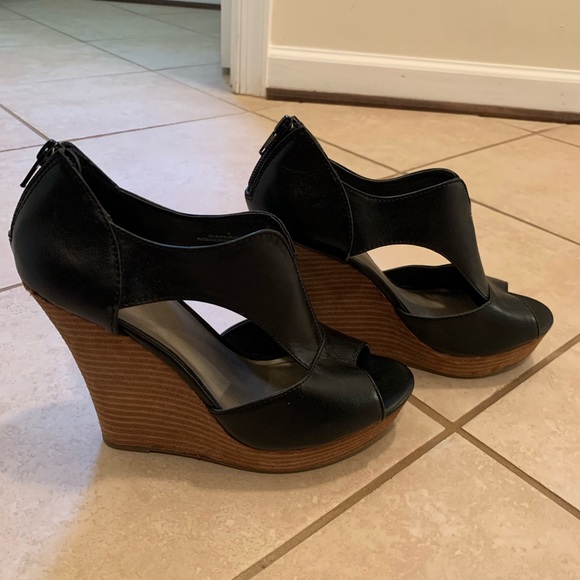 Mossimo Supply Co. | Shoes | Mossimo Black Wedges | Poshmark
